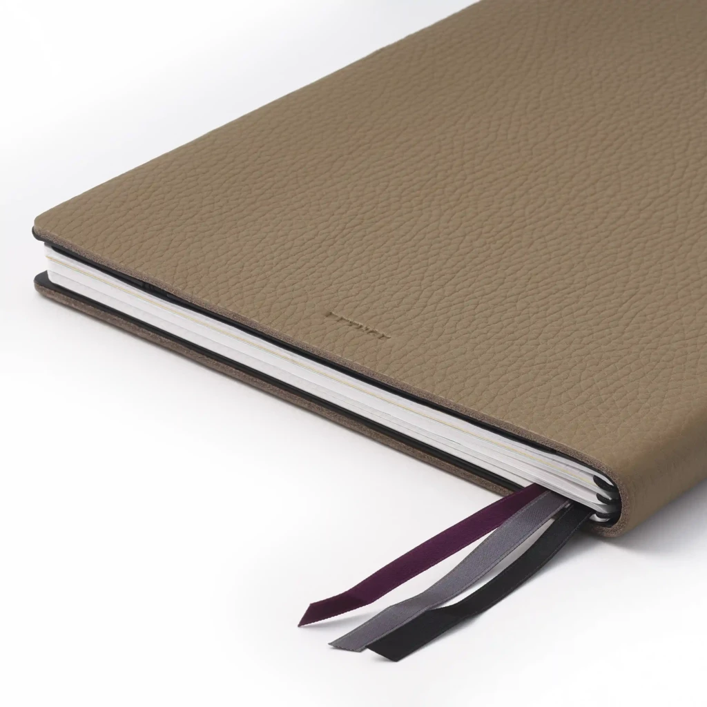 Whitebook LX Lederhülle Calf Soft Taupe