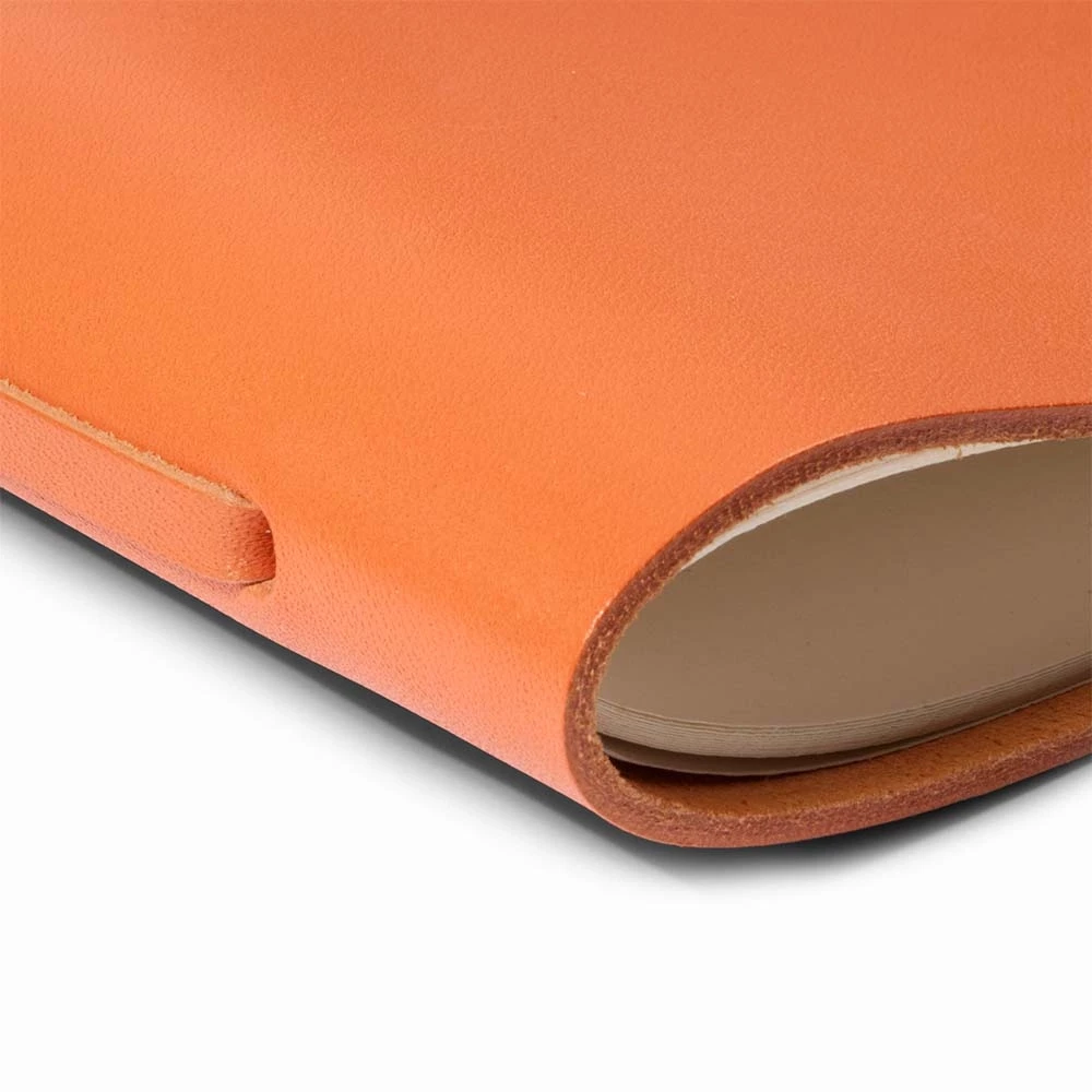 Gästebuch mit Band Leder Orange