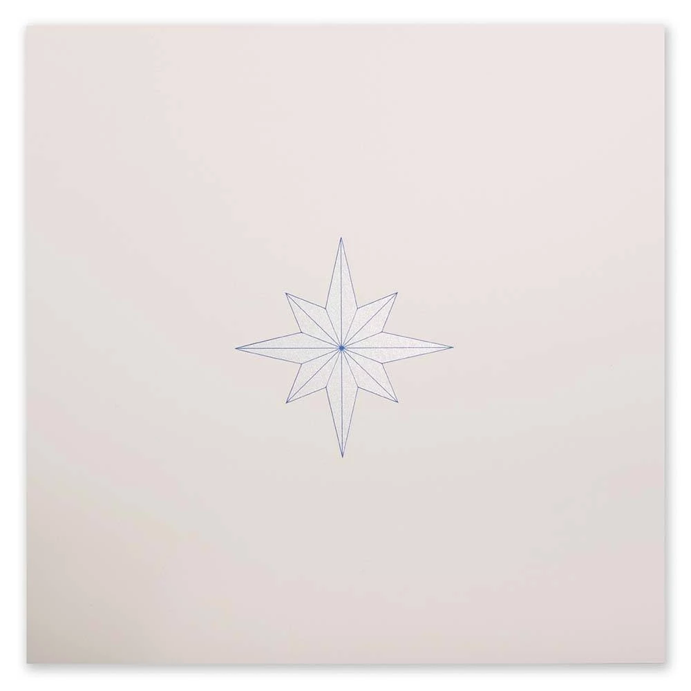 Weihnachtskarte La Stella Pure Sand