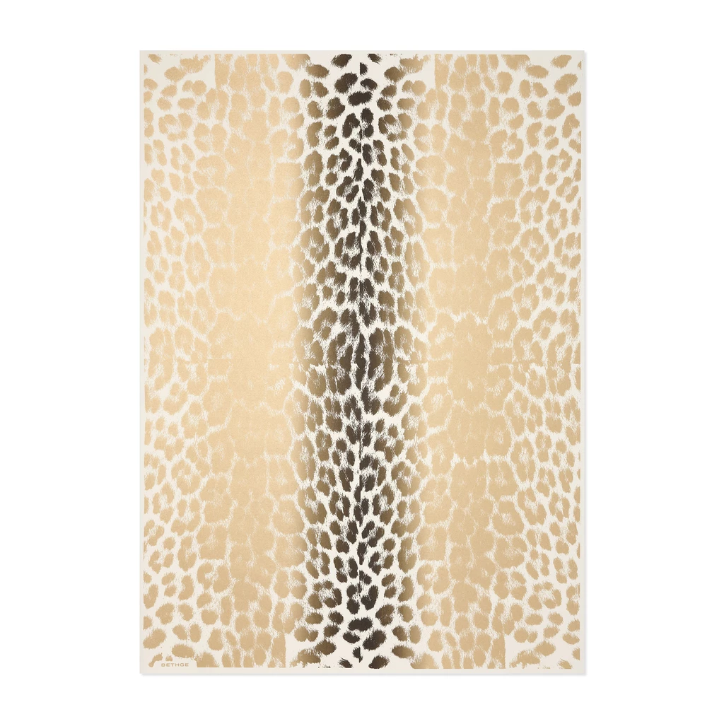 Geschenkpapier Leopard 3er-Set Gold