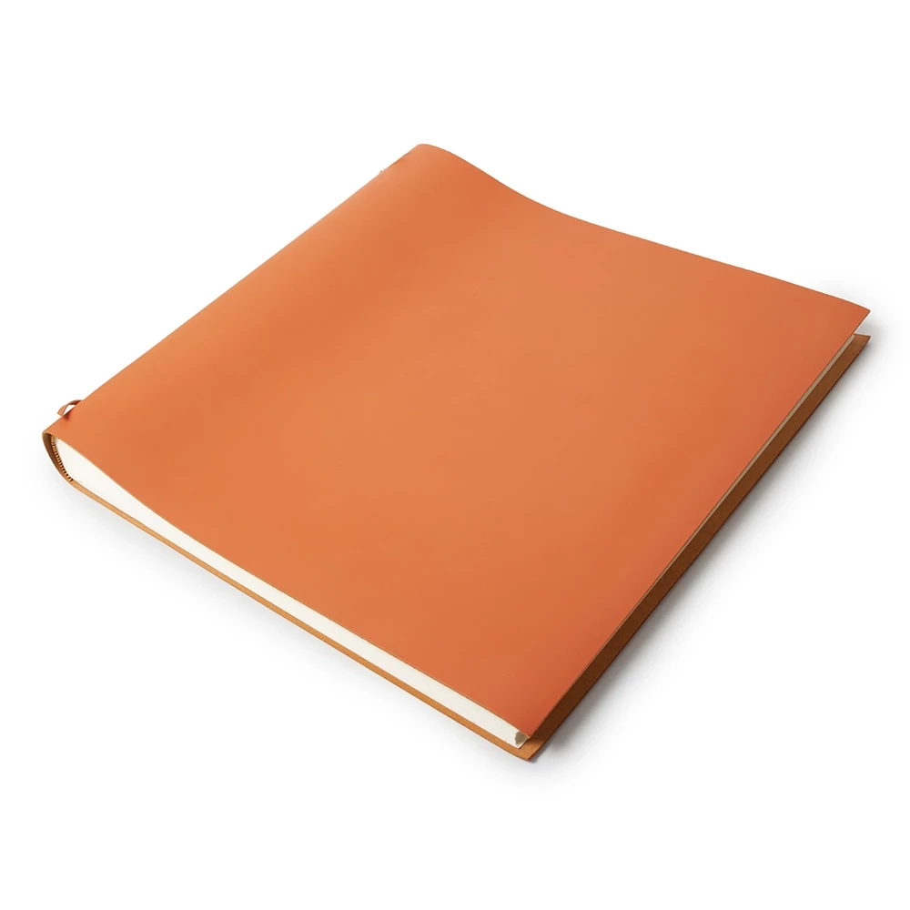Fotoalbum 50 Blatt Leder Orange