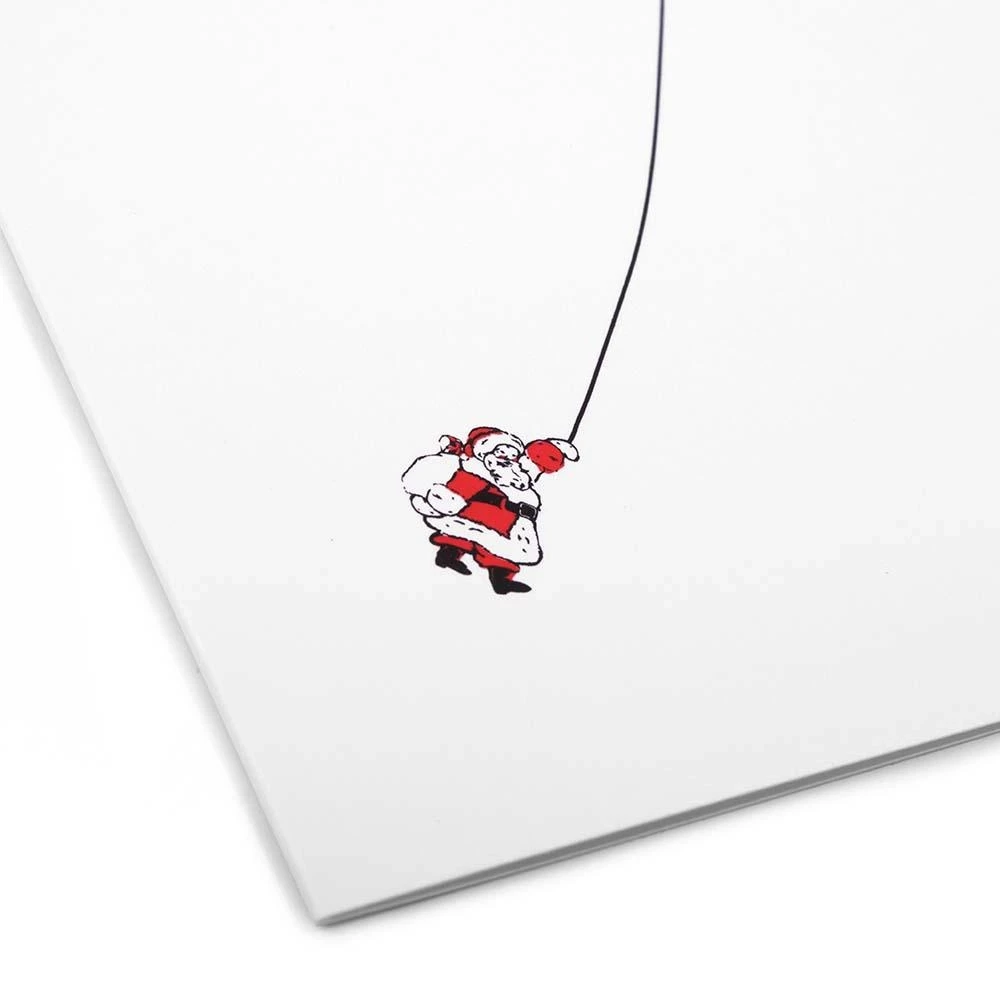 Weihnachtskarte Fesselballon Little Santa