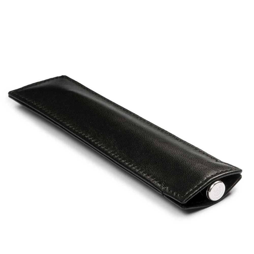 Stifteetui 1er Nappa Leder Schwarz