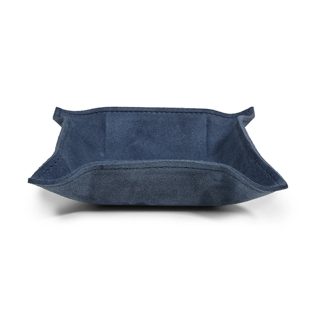 Taschenleerer Quadratisch Wildleder Royalblau