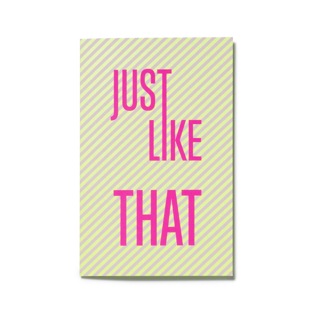 Grußkarte "Just like that" Lines 
