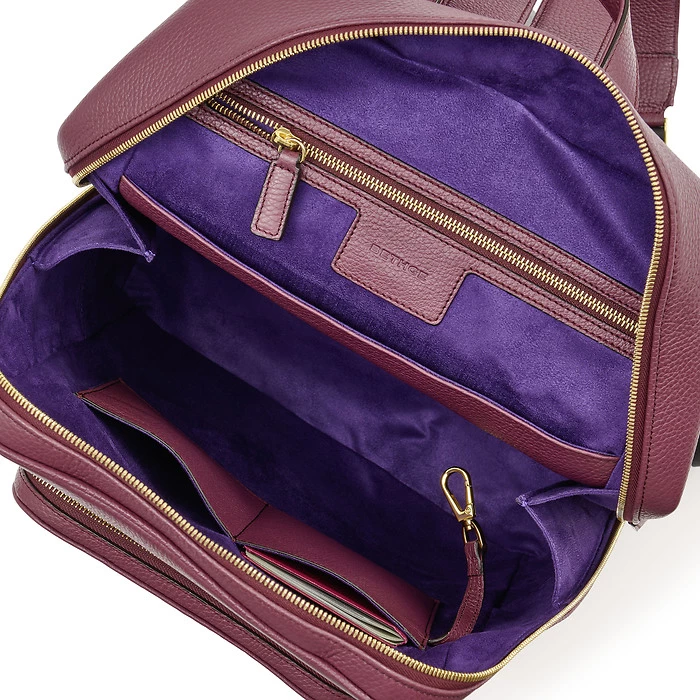 Rucksack Adri Leder Aubergine