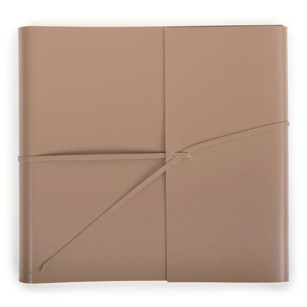 Leder Fotoalbum mit Band 50 Blatt
