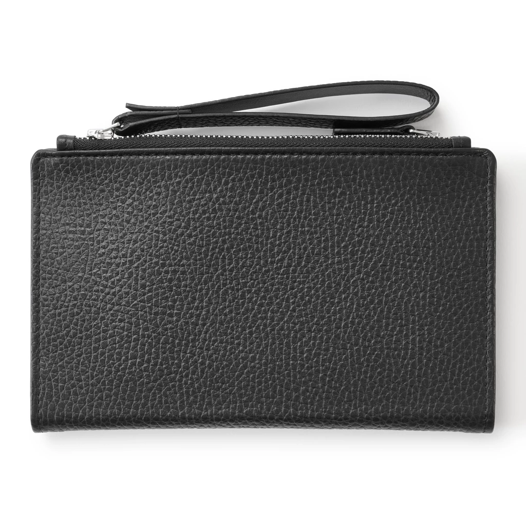 Bethge Portemonnaie Doppel-Zip Adri Leder Schwarz