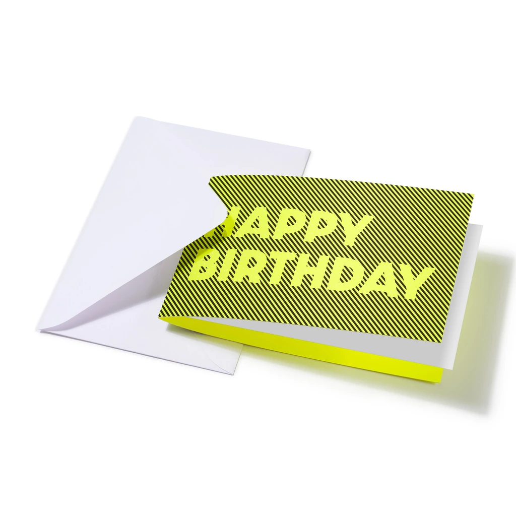 Grußkarte "Happy Birthday" Glow