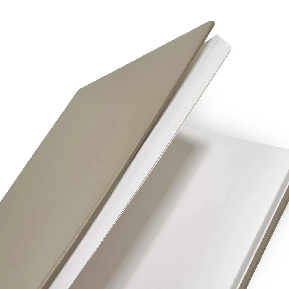 Gästebuch A4 Leder Taupe