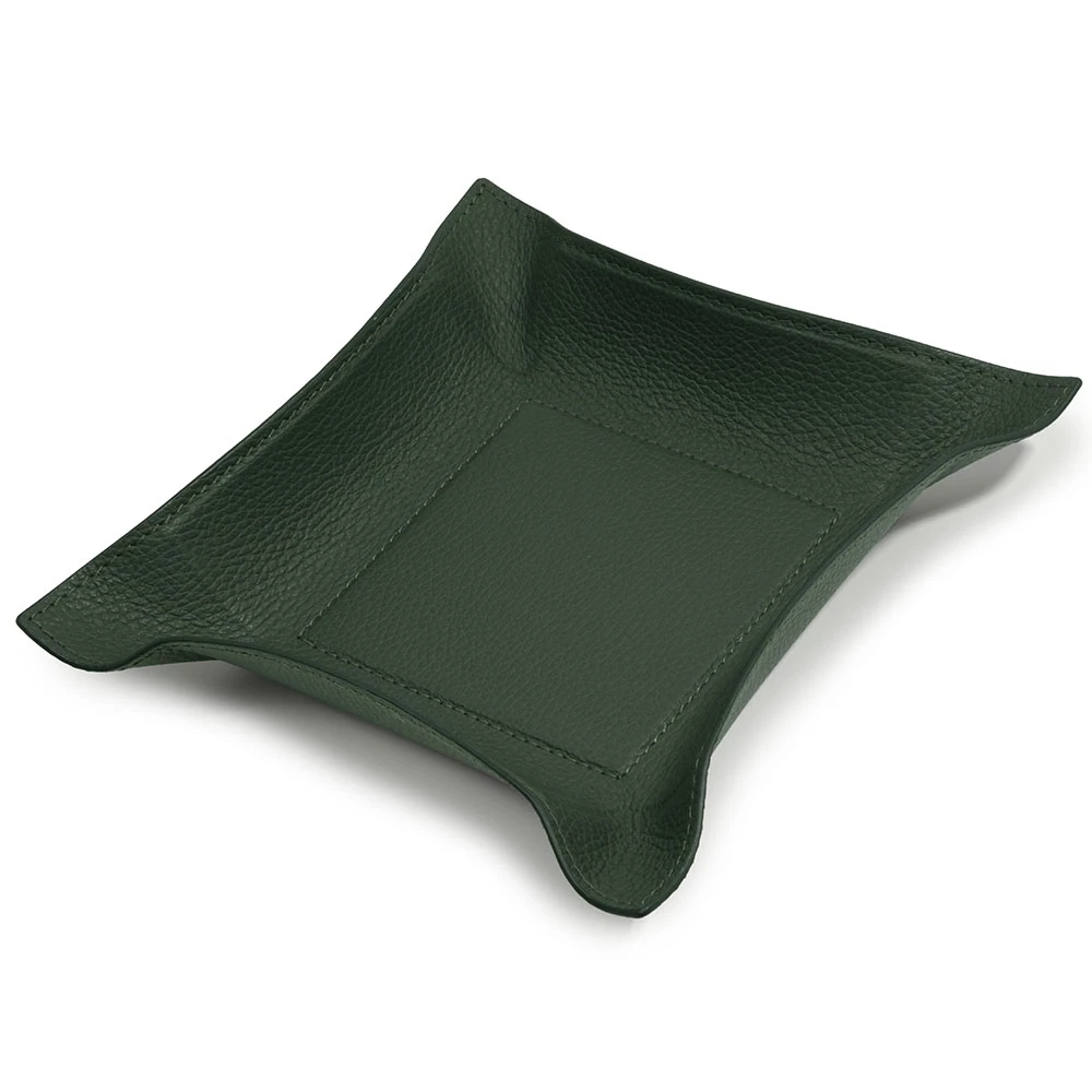 Leder Taschenleerer Hirschleder Quadratisch Mocca