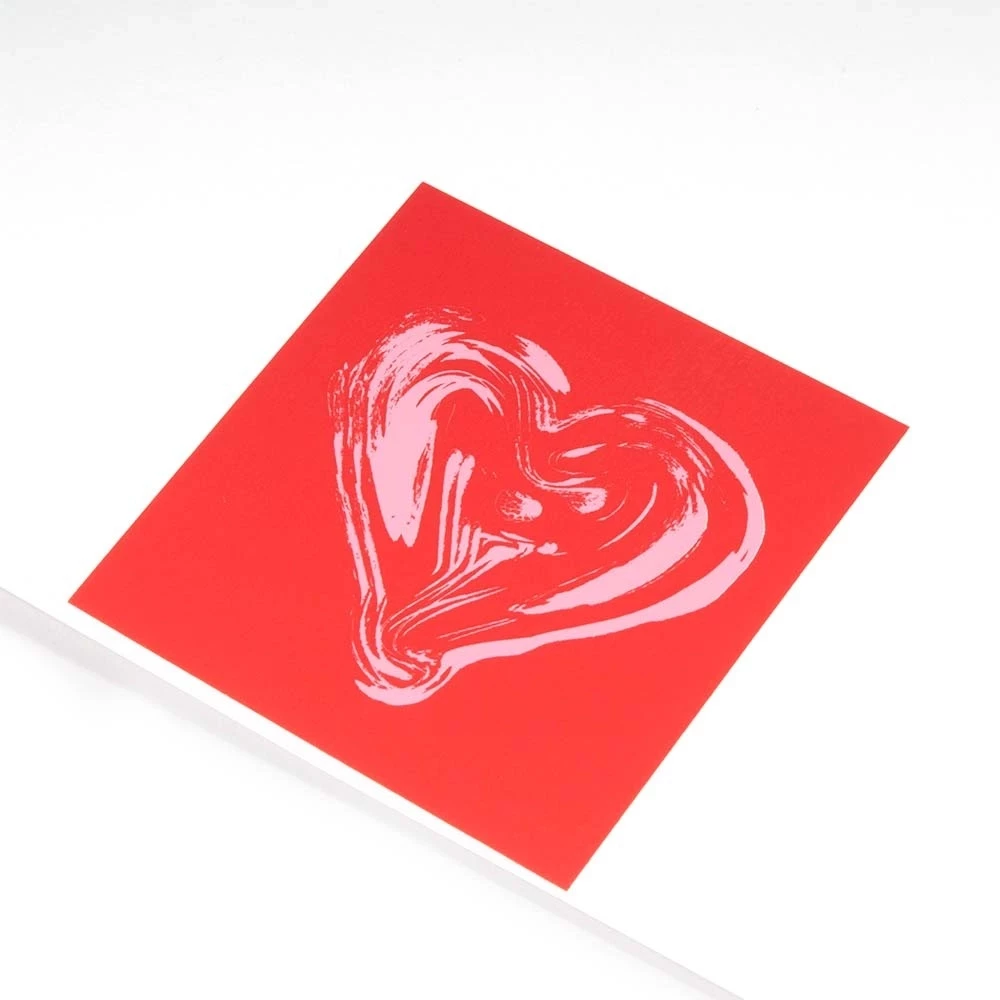 Grußkarte Double Heart Pink/Rosa