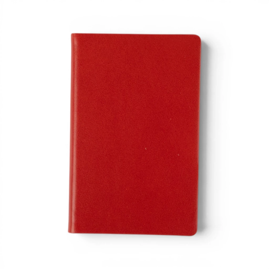 Notizbuch Ausgabe D blanko Verona G Rindvollleder rubin-rot