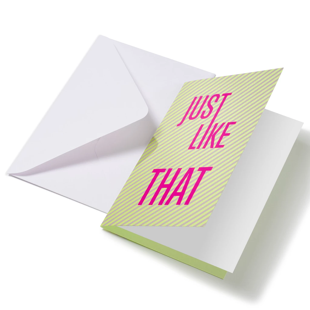 Grußkarte "Just like that" Lines 