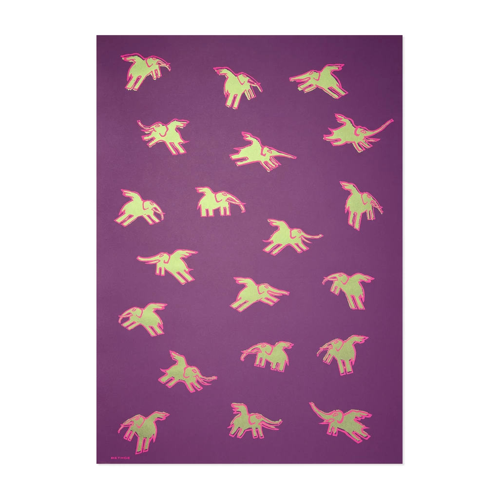 Geschenkpapier Flying Elephant 3er-Set