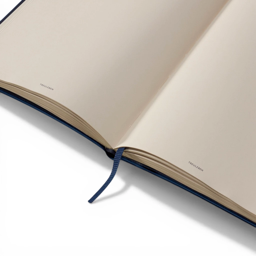 Notizbuch M Blanko Mitternachtsblau