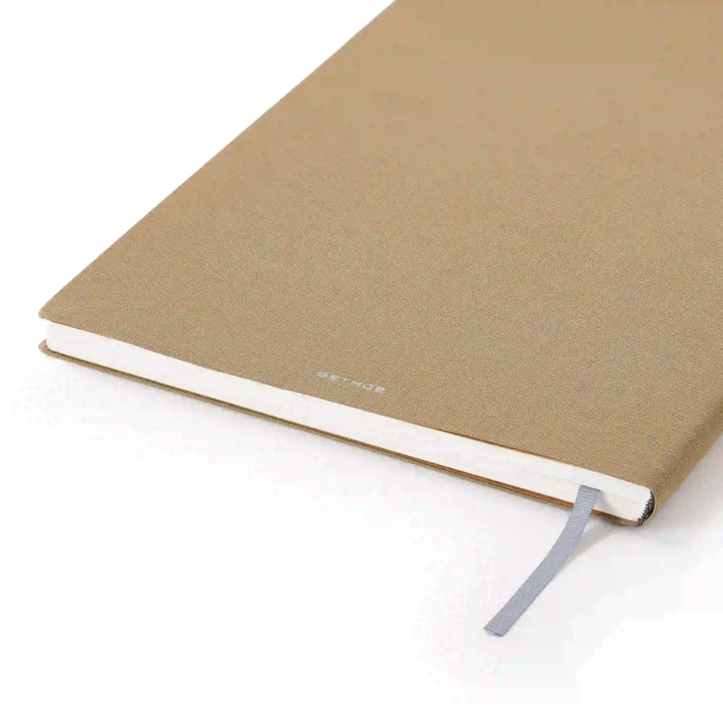 Leinen Notizbuch A4 blanko Kaki