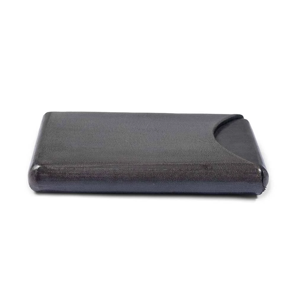 Visitenkartenbox Leder Grau