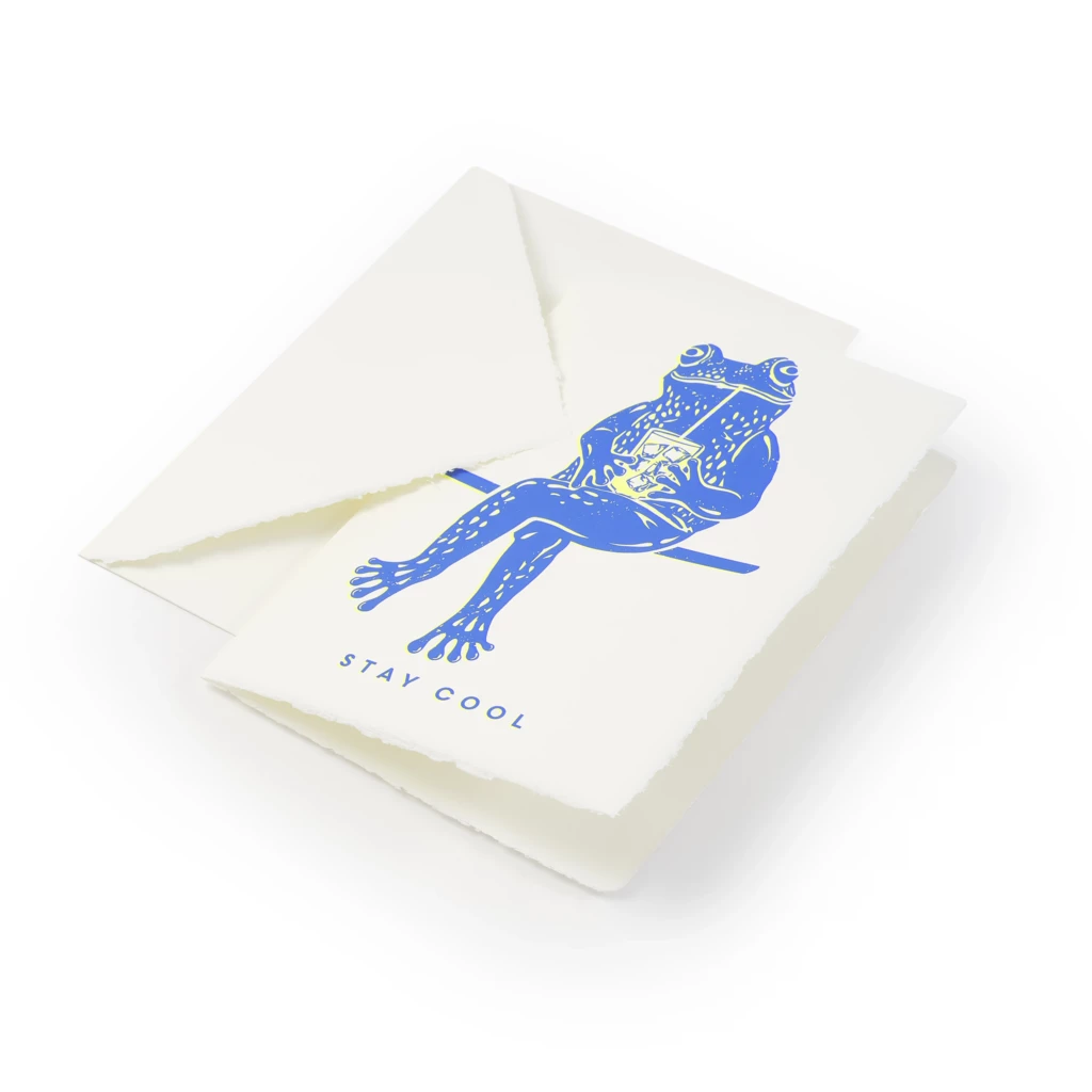 Grußkarte "Stay Cool" Bütten
