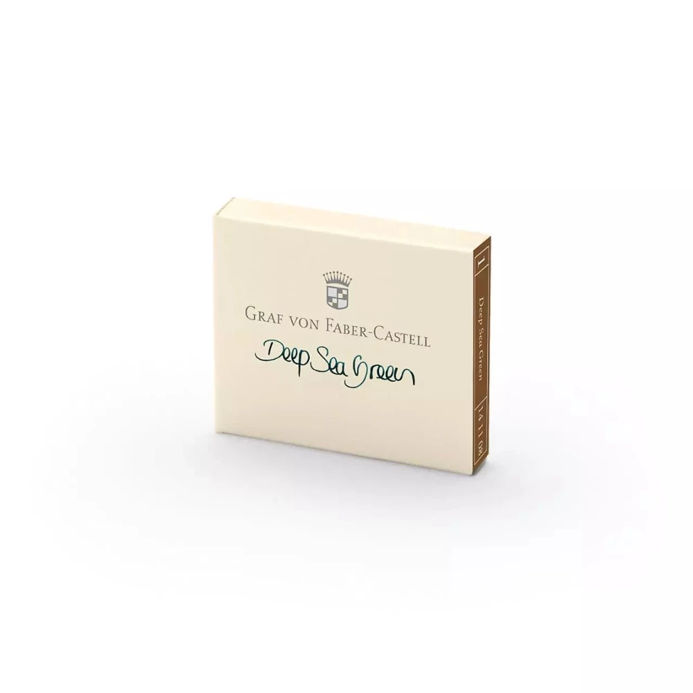 Graf von Faber-Castell Tintenpatronen 6er tiefseegrün