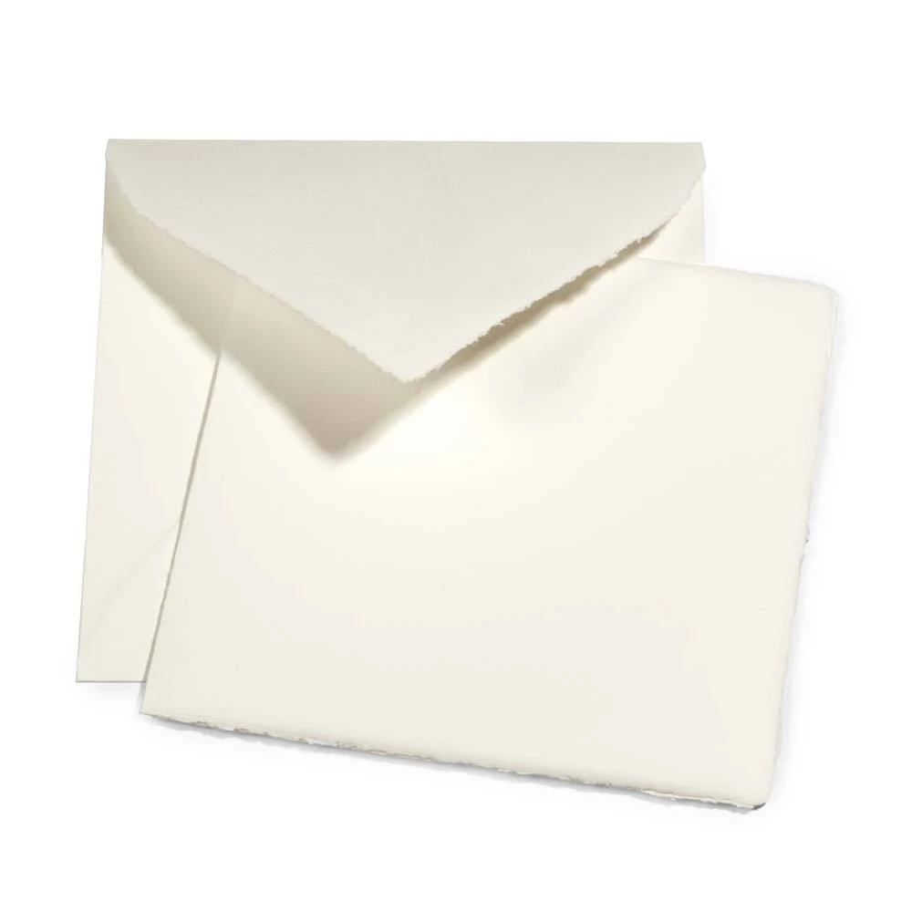 Klappkarten Set mit Umschlag Büttenpapier