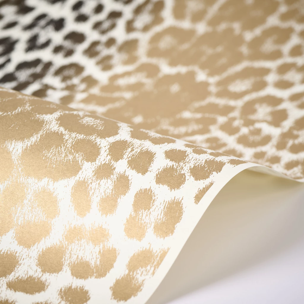 Geschenkpapier Leopard 3er-Set Gold