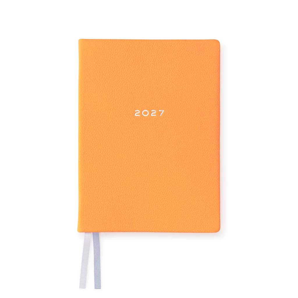 Wochenkalender Notizen 2027 Orange