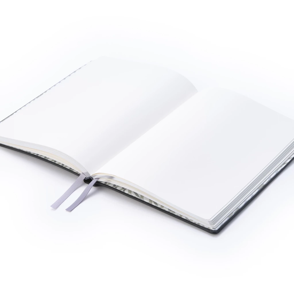 Notizbuch A5 blanko Leder Moosgrün