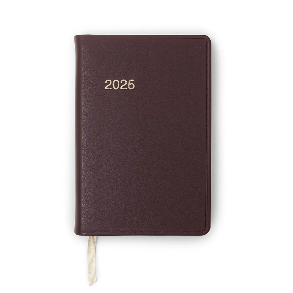Ausgabe D Wochenkalender 2026 TeBeskin granat-bordeaux