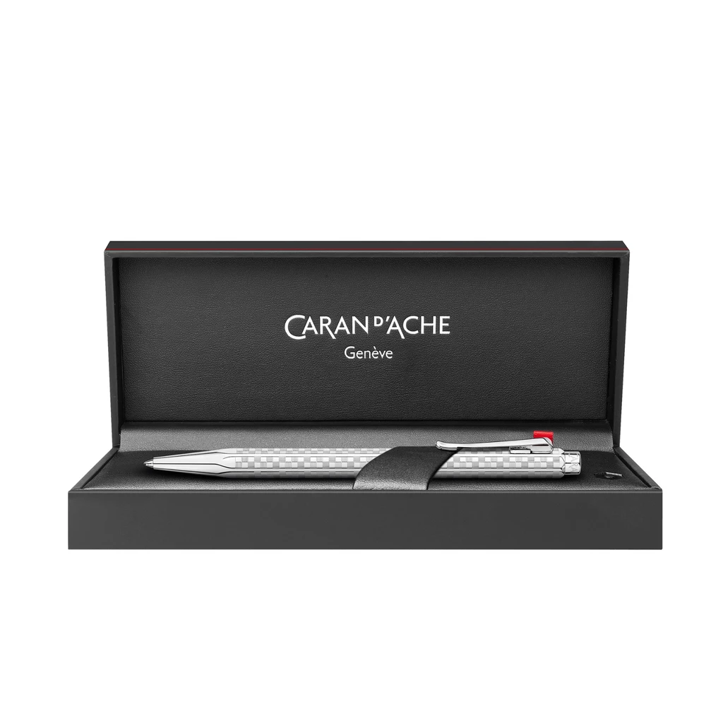 Caran d'Ache Ecridor Damier Kugelschreiber Platin