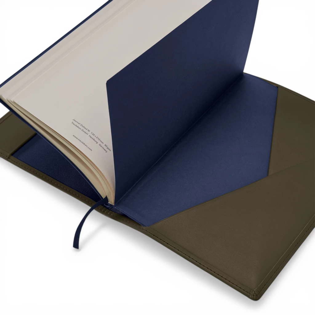 Treuleben Journal Jacket Leder Dunkelgrün