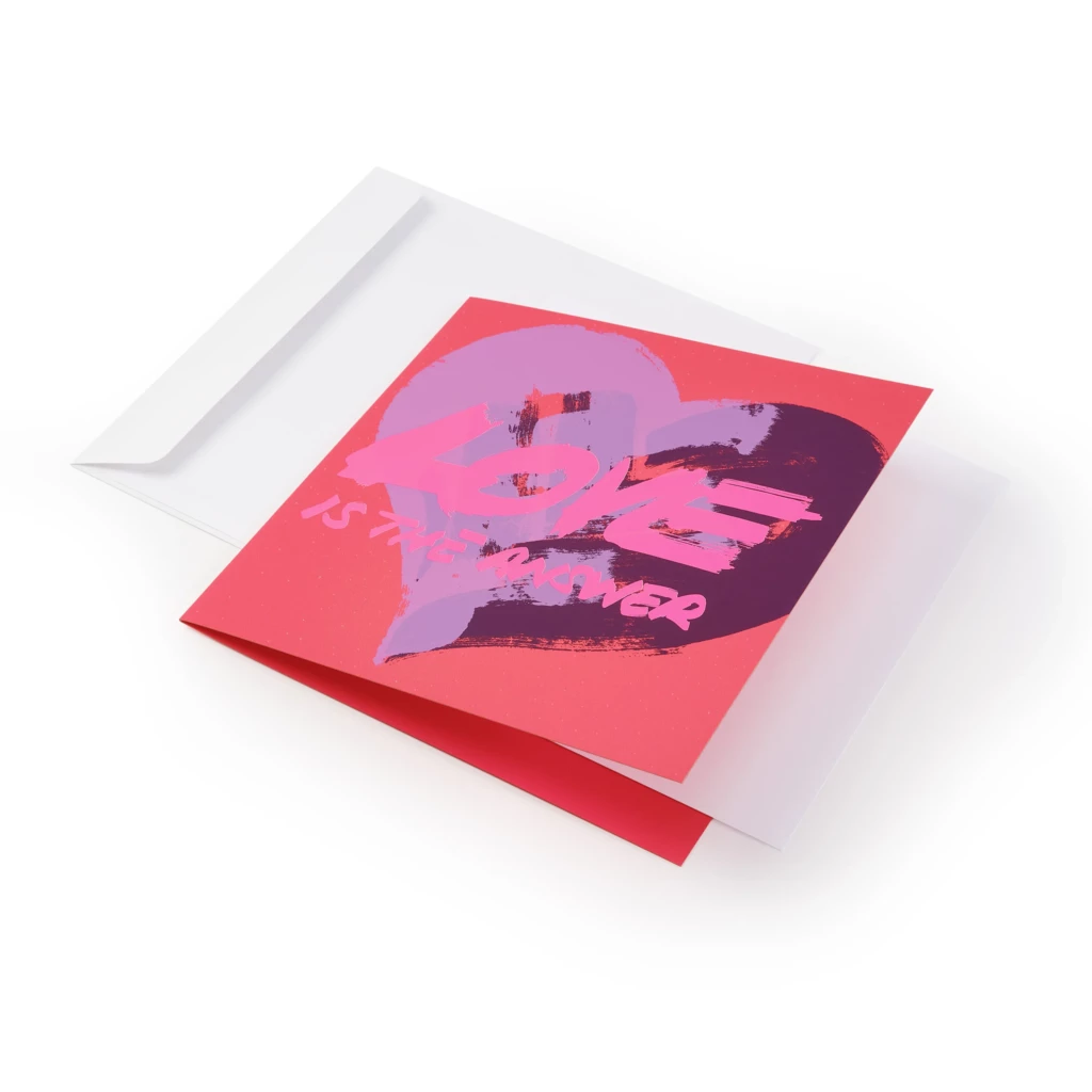 Grußkarte Love is the answer