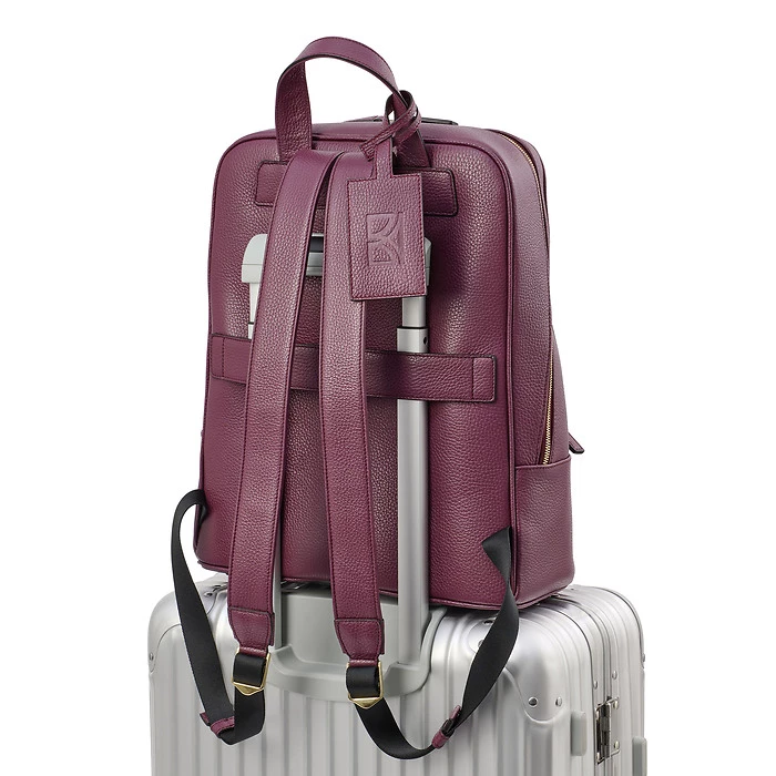 Rucksack Adri Leder Aubergine
