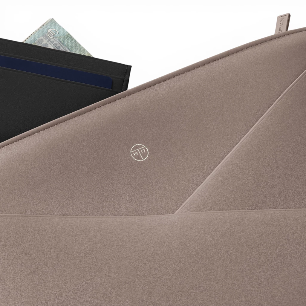 Treuleben Pouch Wallaby Leder Taupe