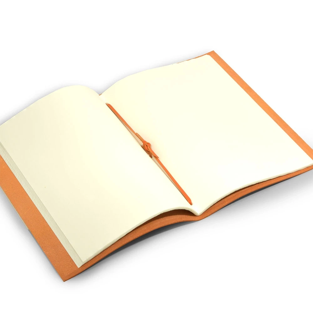 Gästebuch A4 Leder Orange