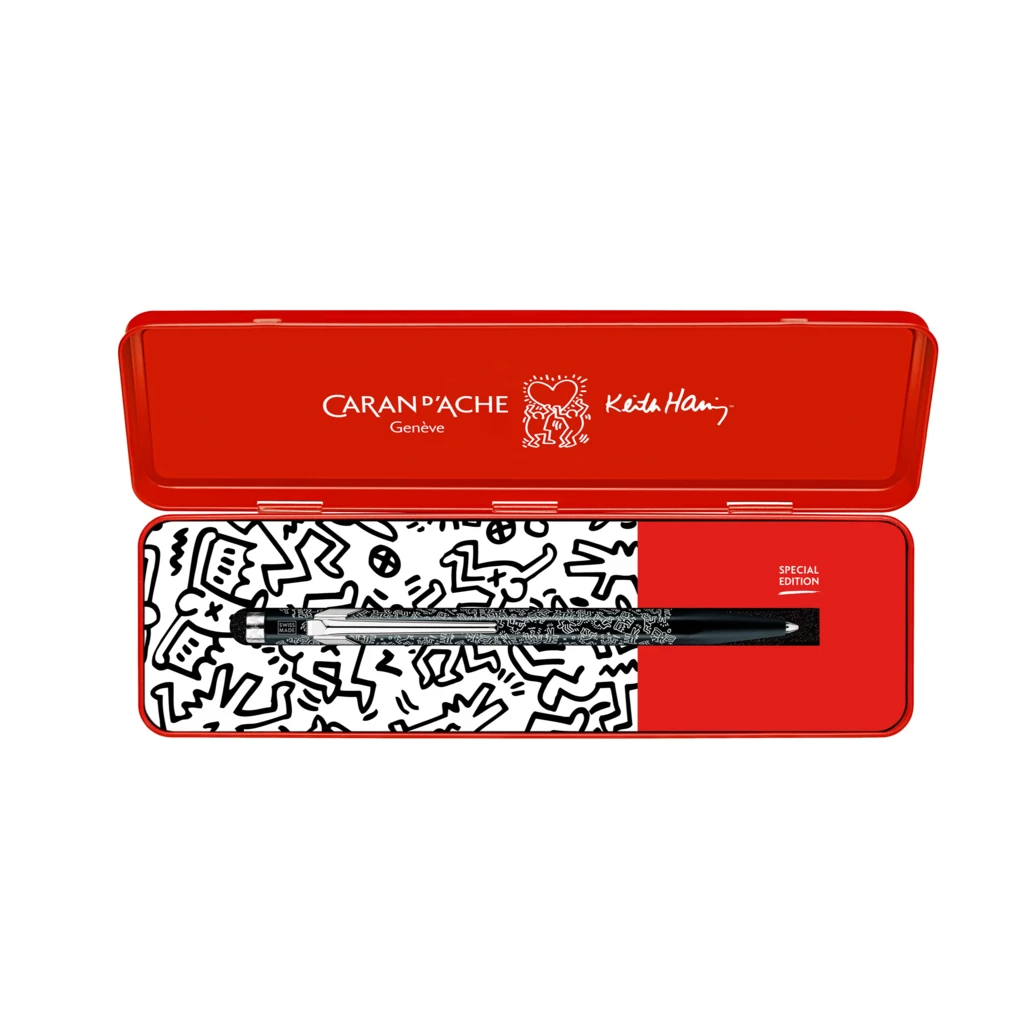 Caran d'Ache Kugelschreiber 849 Keith Haring Schwarz