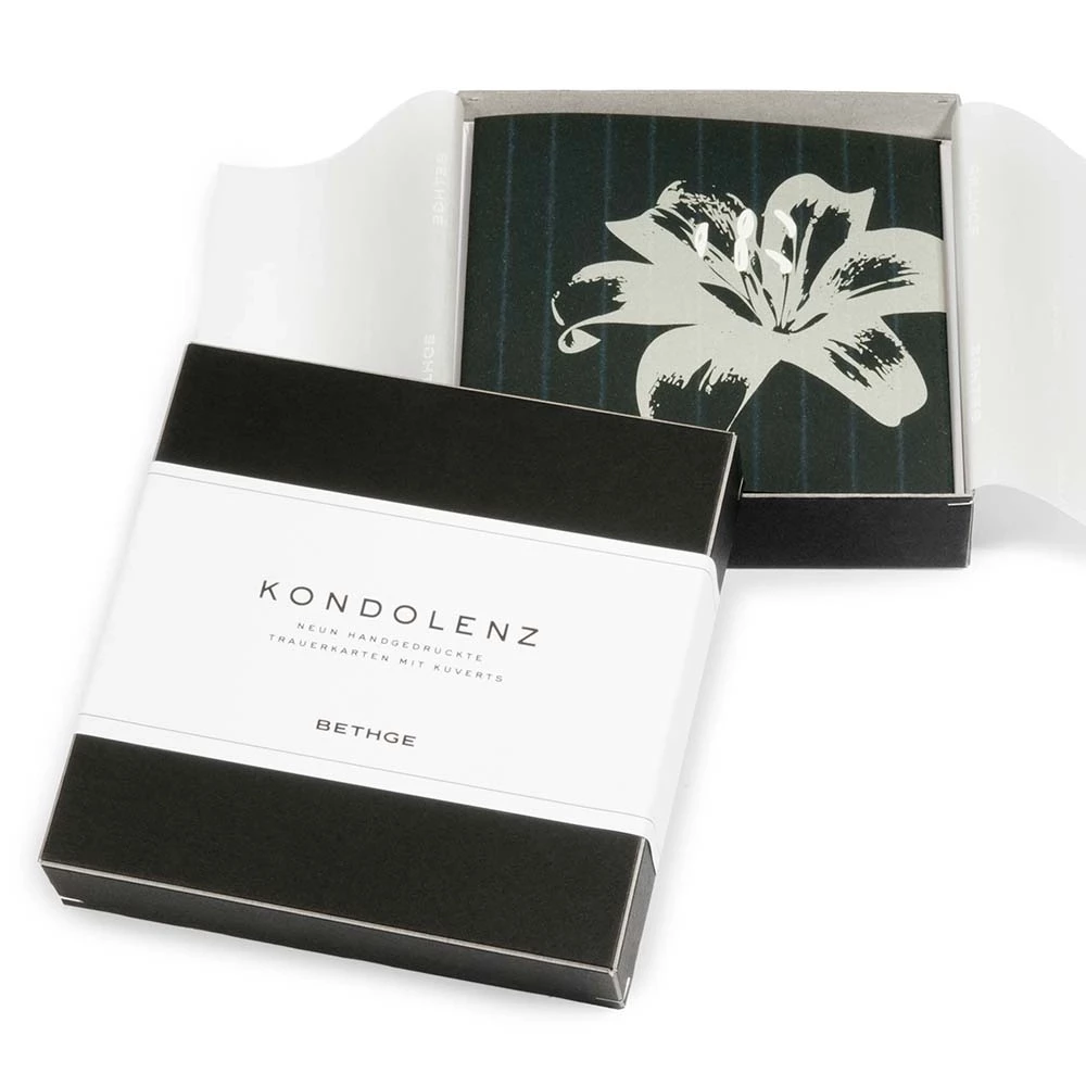 Grußkarten-Set Kondolenz mit 9 Klappkarten