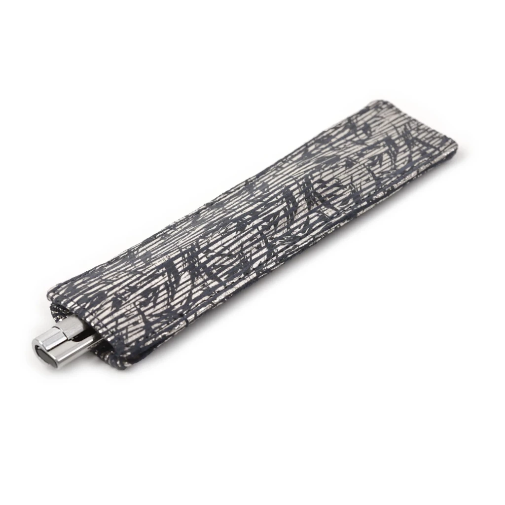 Stifteetui 1er Bamboo Leder Blue