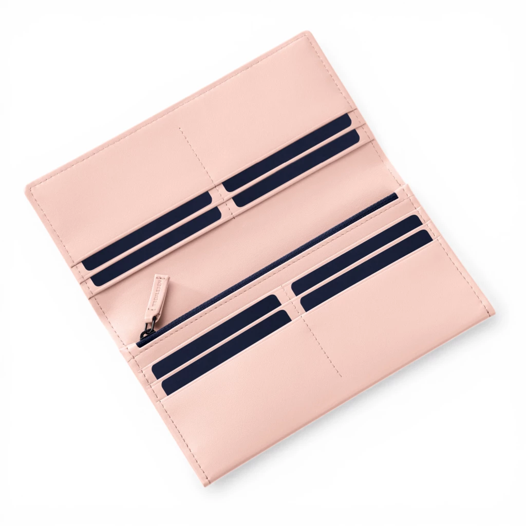 Portemonnaie Wallis Leder Rosa