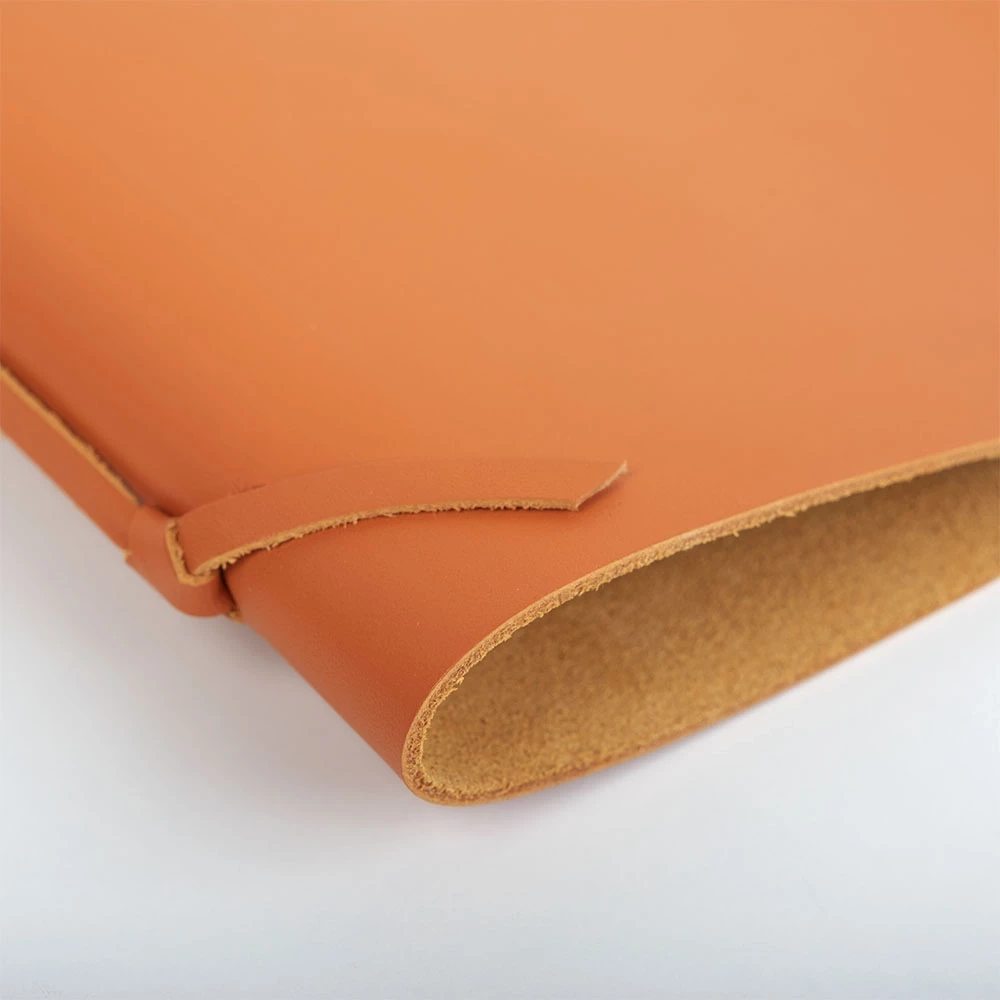Kleine Präsentationsmappe Sottomano Leder Orange