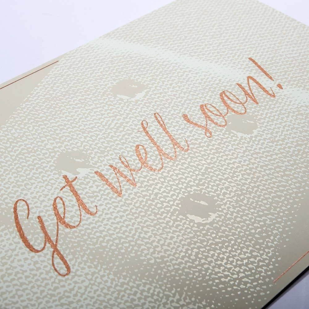 Grußkarte Get well soon! Pure sand