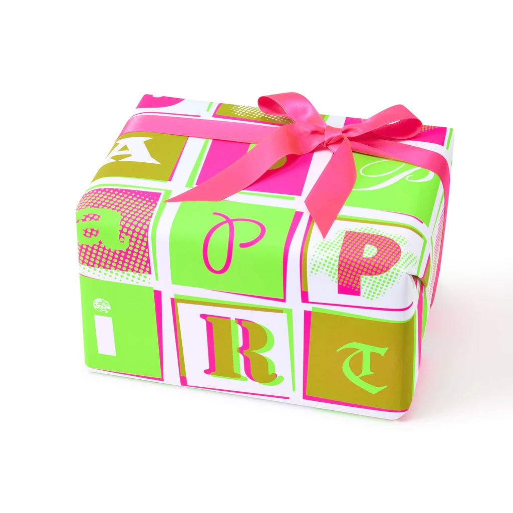 Geschenkpapier Pop Art Birthday Neon – 3 Bögen