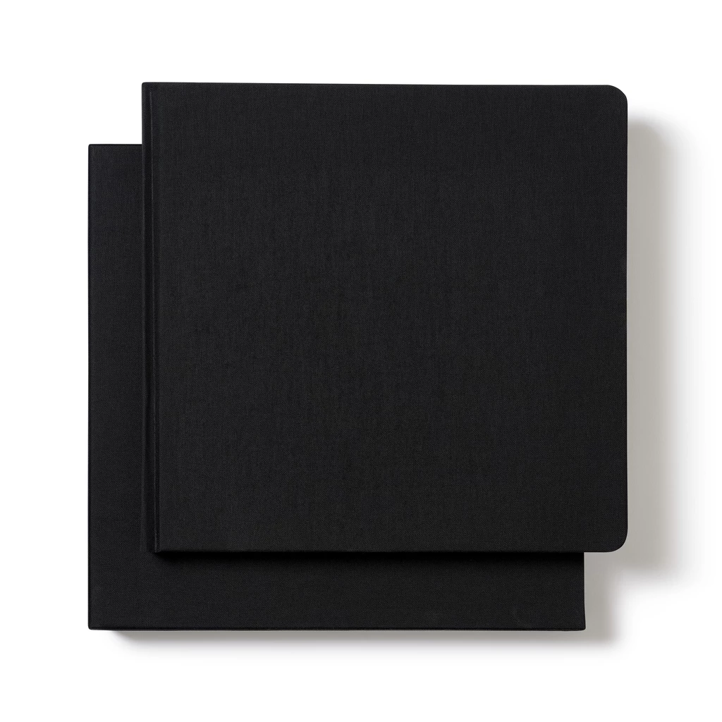 Gästebuch 180 Seiten Schwarz Leinen