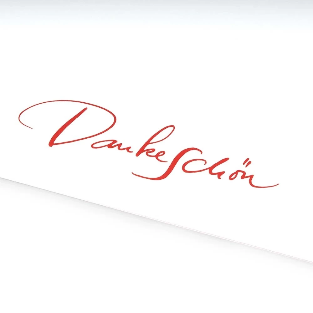 Grußkarte Dankeschön – Kalligrafie