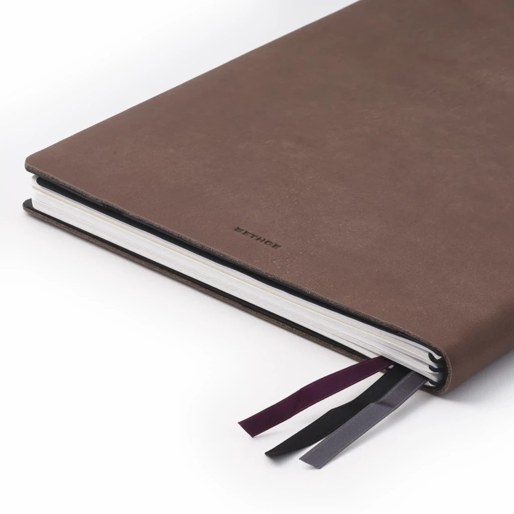 Whitebook LX Lederhülle Calf Soft Antikbraun