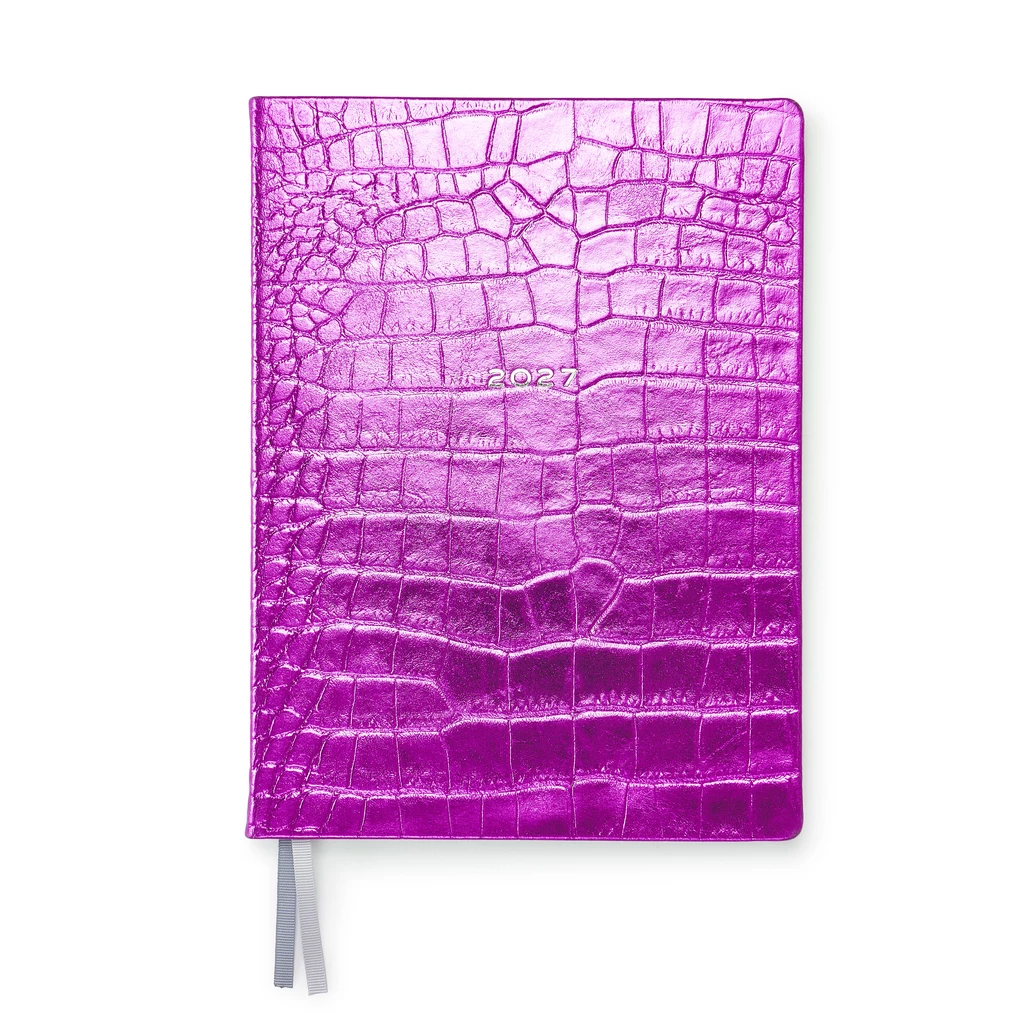 Wochenplaner 2027 Wild Pink Leder