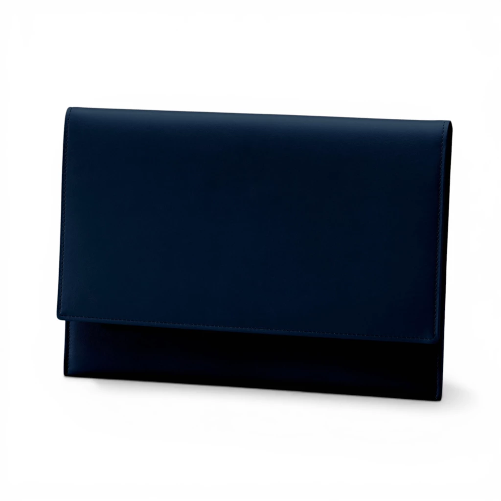 Treuleben Laptoptasche Leder Mitternachtsblau
