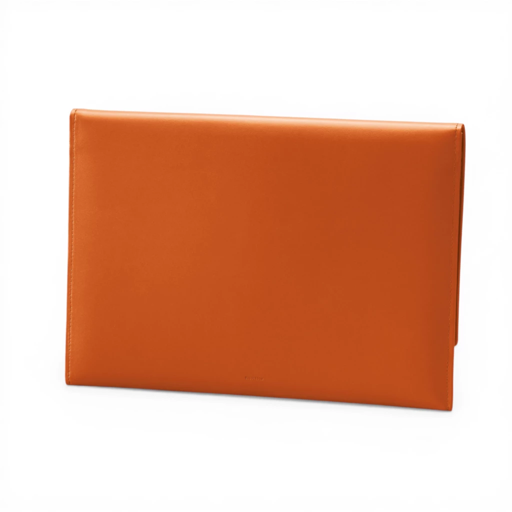 Treuleben Laptoptasche Leder Orange
