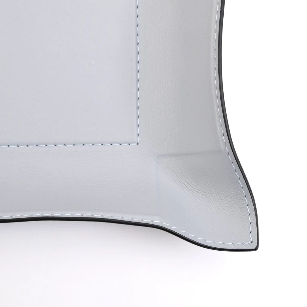 Taschenleerer Nappa Quadratisch Leder Eisblau