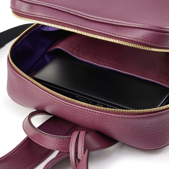 Rucksack Adri Leder Aubergine